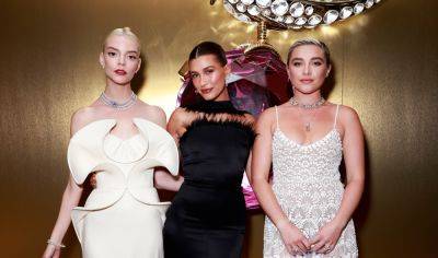 Florence Pugh, Anya Taylor-Joy, & Hailey Bieber Meet Up in Tokyo for Tiffany & Co. Store Opening Event - www.justjared.com - London - Japan
