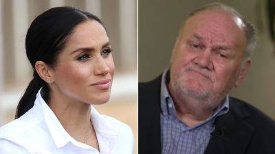 Meghan Markle's father Thomas calls her out for 'cruel' behavior: 'I can actually sue' - www.foxnews.com - Britain - California
