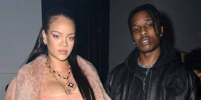 Rihanna & A$AP Rocky Pose for Photos With Baby Riot Rose, Share New Family Portrait With Son RZA - www.justjared.com
