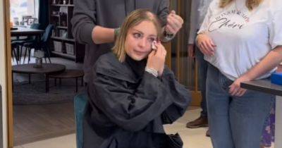 Strictly Come Dancing's Amy Dowden breaks down as family help shave her head in emotional video after 'not being ready' - www.manchestereveningnews.co.uk