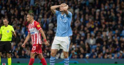 Pep Guardiola says Erling Haaland critics are playing dangerous game over missed Man City chances - www.manchestereveningnews.co.uk - Manchester - city Belgrade