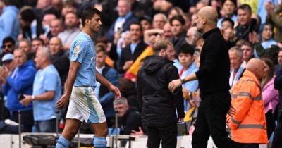 Pep Guardiola criticises Anthony Taylor and Rodri after Man City red card vs Nottingham Forest - www.manchestereveningnews.co.uk - Manchester - county Forest