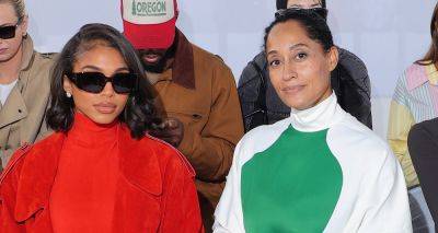 Tracee Ellis Ross & Lori Harvey Sit Next to Each Other at Ferragamo Show - www.justjared.com - Italy