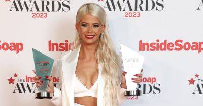 EastEnders' Danielle Harold oozes glamour in plunging white suit as she scoops Best Actress award - www.ok.co.uk