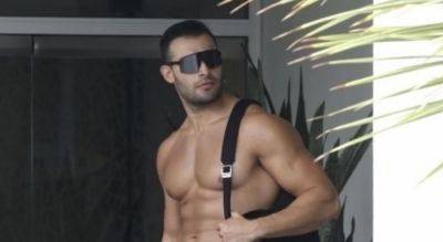 Sam Asghari Looks Ripped in New Shirtless Photos from Gym Session - www.justjared.com - Los Angeles - county Page