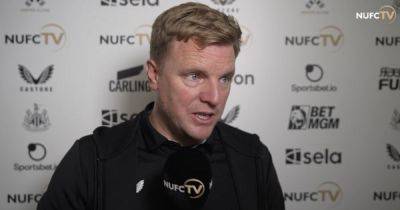 Newcastle boss Eddie Howe makes Manchester United admission after Carabao Cup fourth round draw - www.manchestereveningnews.co.uk - Manchester