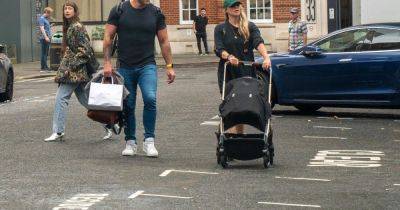Chloe Madeley goes incognito as James Haskell shows off muscles on family day out - www.ok.co.uk - London