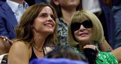 Emma Watson Sits With Anna Wintour at U.S. Open 2023 Day Nine - www.justjared.com - New York - county Queens