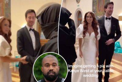 Kanye West crashes wedding in Italy ‘looking like the grim reaper’ - nypost.com - USA - Atlanta - Italy - county Florence
