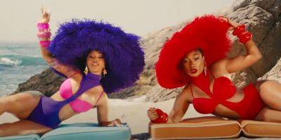 Cardi B & Megan Thee Stallion Hit The Beach For 'Bongos' Music Video - Watch! - www.justjared.com
