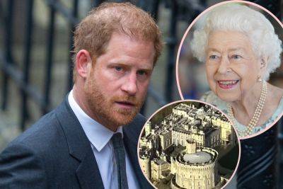 Prince Harry Visited Queen Elizabeth's Burial Site On First Anniversary Of Death -- Alone?? - perezhilton.com - Britain - London - California - county Windsor - state Oregon