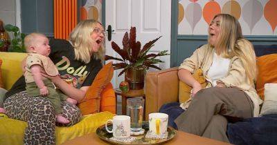 Gogglebox's Ellie and Izzi Warner in stitches as baby breaks wind and poos on the sofa - www.manchestereveningnews.co.uk - city Sandiford