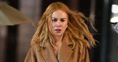 Nicole Kidman Gets Caught In the Rain While Filming Scenes for 'Babygirl' - www.justjared.com - New York - county Harris - city Dickinson, county Harris