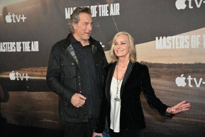 John Corbett and wife Bo Derek make rare red carpet appearance at ‘Masters of the Air’ premiere - nypost.com - county Butler - county Barry - county Turner