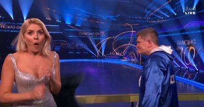 Dancing on Ice star leaves Holly Willoughby in shock as he 'knocks out' Stephen Mulhern with one punch - www.ok.co.uk