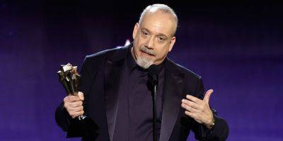 Paul Giamatti Wins Best Actor at Critics Choice Awards 2024, Jokes About Going Viral for Eating In-N-Out - www.justjared.com - Santa Monica