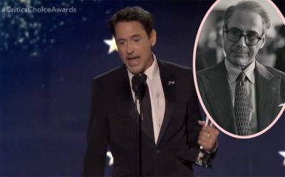 Robert Downey Jr. Reads Past Bad Reviews In HYSTERICAL Critics Choice Awards Speech! - perezhilton.com - USA