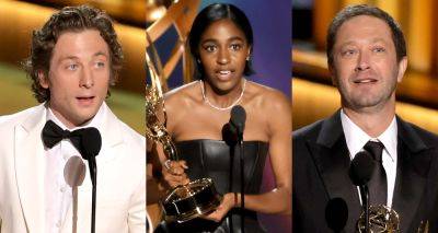Jeremy Allen White, Ayo Edebiri, & Ebon Moss-Bachrach Win for 'The Bear' at Emmy Awards 2023! - www.justjared.com - Los Angeles