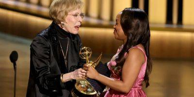 Quinta Brunson Cries & Has an Emotional Moment With Carol Burnett While Accepting Award at Emmy Awards 2023 - www.justjared.com - Los Angeles