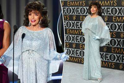 Joan Collins, 90, stuns Emmys 2024 viewers with ageless look: ‘What kind of vampire diet’ is she on? - nypost.com - Britain - USA - county Story