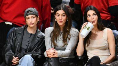 Kendall Jenner Is the Chic Mommy to Hailey Bieber's Tomboy in Coordinated Black Leather - www.glamour.com - France