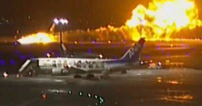 Five killed after plane bursts into flames on runway in Japan - www.manchestereveningnews.co.uk - Sweden - Japan