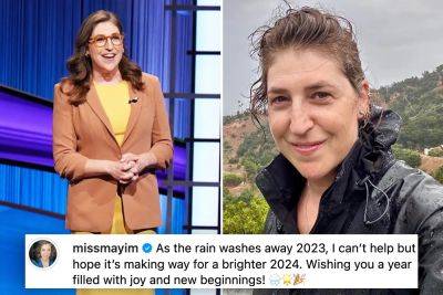 Former ‘Jeopardy!’ host Mayim Bialik hopes for a ‘brighter 2024’ after game show exit - nypost.com