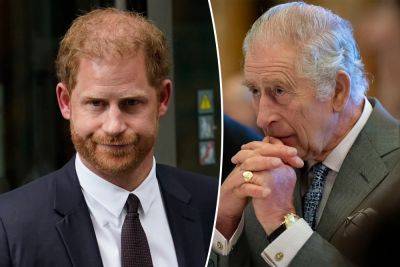 Prince Harry heard about King Charles’ prostate diagnosis from news alert: report - nypost.com - Britain