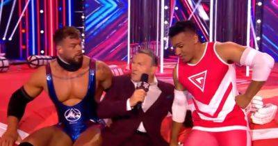 Gladiators fans in hysterics as host Bradley Walsh 'taken out' by muscly star - www.ok.co.uk