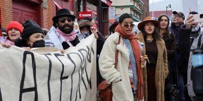 Melissa Barrera & Indya Moore Join Pro-Palestine Protest at Sundance Film Festival 2024 - www.justjared.com - Israel - Palestine