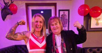 Susan Boyle supports Scots Gladiators contestant in rare public appearance - www.dailyrecord.co.uk - Scotland
