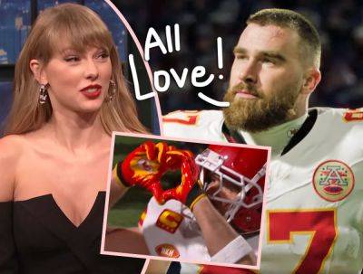 Travis Kelce Reveals Why He REALLY Flashed Taylor Swift's Signature Heart Hands At Chiefs Game! - perezhilton.com - Taylor - Kansas City