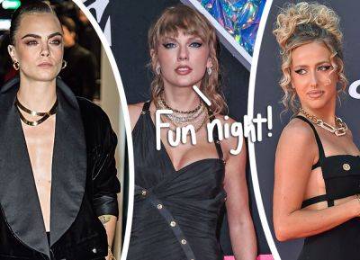 Is Taylor Swift Sending A Message During NYC Girls' Night With Brittany Mahomes & Cara Delevingne?? LOOK! - perezhilton.com - New York - Kansas City