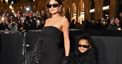Kylie Jenner and daughter Stormi, 5, twin in matching gowns for Paris fashion show - www.ok.co.uk