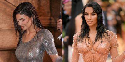 Kylie Jenner Updates Kim Kardashian's Iconic 'Wet' Met Gala Look During Paris Fashion Week - www.justjared.com