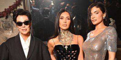 Kim Kardashian, Kylie & Kris Jenner Heat Up Paris Fashion Week in Bold Outfits - www.justjared.com - France