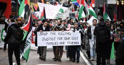 Hundreds of pro-Palestine protesters take to the streets in latest demonstration in Manchester - www.manchestereveningnews.co.uk - Manchester - Palestine