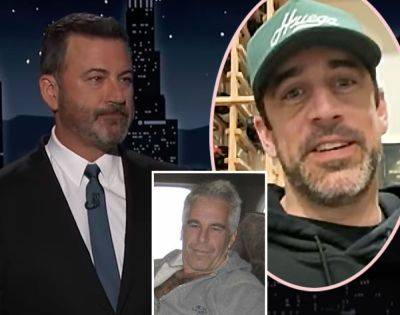 Jimmy Kimmel Threatens To SUE 'Soft-Brained Wacko' Aaron Rodgers Over 'Reckless' Jeffrey Epstein Claim - perezhilton.com - New York