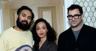 Dan Levy, Ruth Negga, & Himesh Patel Promote New Netflix Movie 'Good Grief' in NYC - www.justjared.com - New York - county Levy