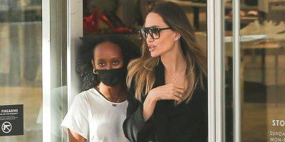 Angelina Jolie & Daughter Zahara Step Out for Shopping Trip in Beverly Hills - www.justjared.com - Beverly Hills - state Georgia - city Atlanta, state Georgia