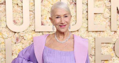 Helen Mirren is Lovely in Lavender at the Golden Globes 2024 - www.justjared.com - Beverly Hills