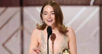 Emma Stone Dedicates Golden Globes 2024 Win to Husband Dave McCary - Watch Now! - www.justjared.com - Beverly Hills