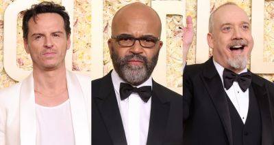 Best Actor Nominees Andrew Scott, Jeffrey Wright, & Paul Giamatti Arrive at Golden Globes 2024 - www.justjared.com - USA - Beverly Hills