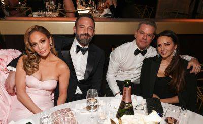 Ben Affleck & Matt Damon Skip Red Carpet, Have Double Date Inside at Golden Globes 2024 - www.justjared.com - Beverly Hills