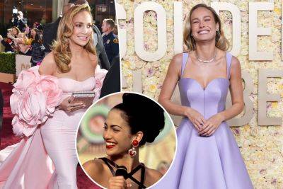 Watch Brie Larson absolutely lose it meeting Jennifer Lopez at the Golden Globes - nypost.com