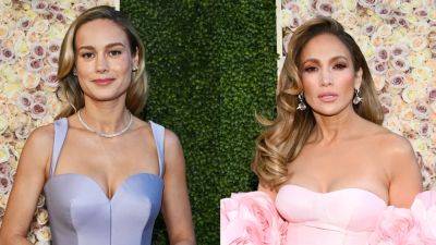 Brie Larson Started Crying and Hyperventilating When She Met Her Hero, J.Lo, at the Golden Globes - www.glamour.com