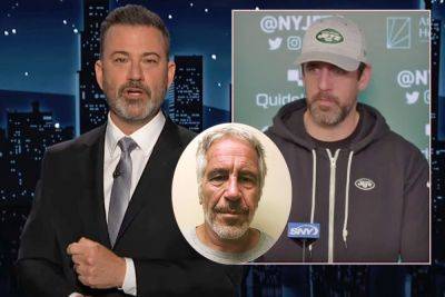 Jimmy Kimmel DRAGS Aaron Rodgers, Says He Should Apologize For ‘Damaging’ Jeffrey Epstein Claim! WATCH! - perezhilton.com - New York - New York
