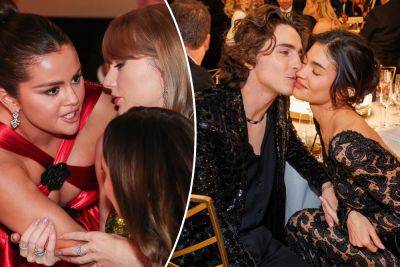 Timothée Chalamet denies feud rumors between girlfriend Kylie Jenner and Selena Gomez amid Golden Globes 2024 drama - nypost.com