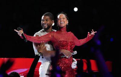 Usher brings out Alicia Keys during throwback Super Bowl Halftime Show performance - www.nme.com - Las Vegas - San Francisco - Kansas City