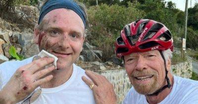 Richard Branson in horror cycling crash as he shares bloody injuries - www.dailyrecord.co.uk - Virgin Islands